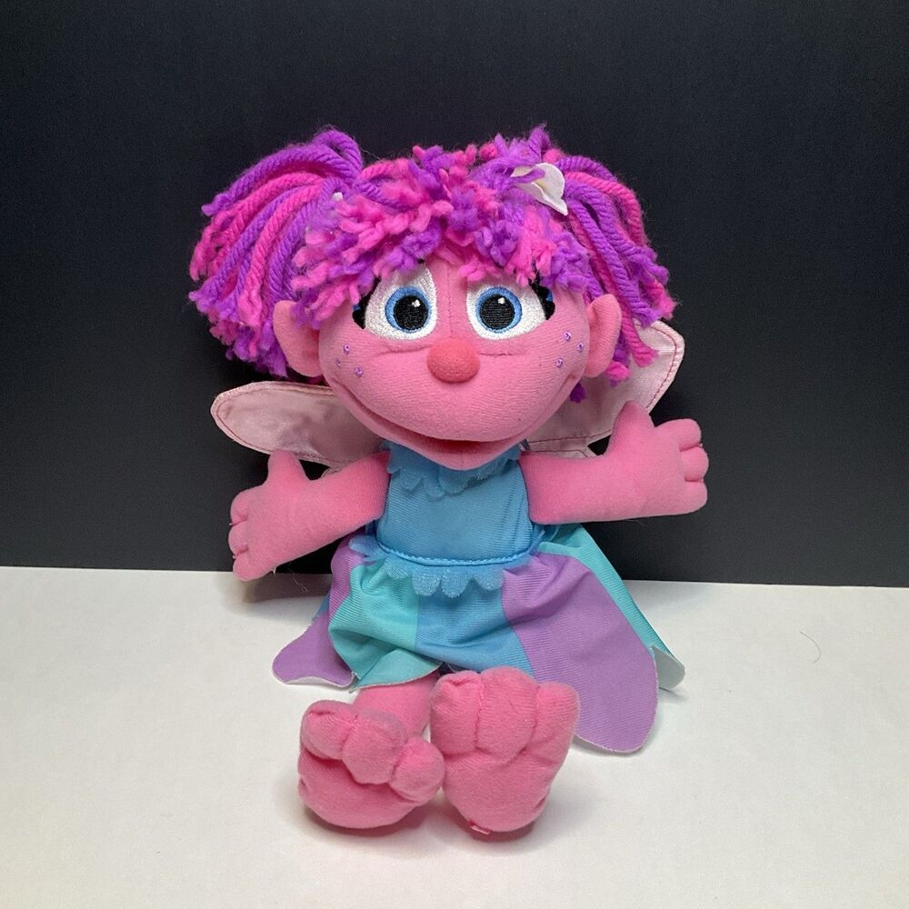 Sesame Street Abby Caddaby 12" Talking Fairy Plush Muppet Hasbro 2010 TESTED